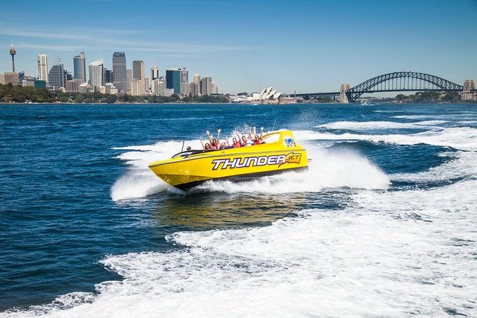 30-Minute Sydney Harbour Jet Boat Ride on Thunder Twist - Thunder Jet Boat at Circular Quay: easy to find, quick to start