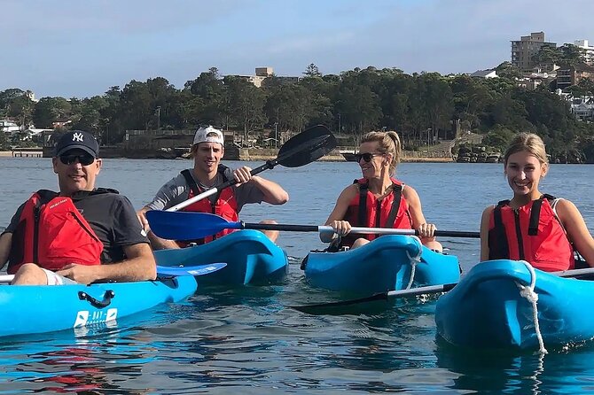 Guided Kayak Tour of Manly Cove Beaches - Meeting at Manly Yacht Club and getting ready with the included kit
