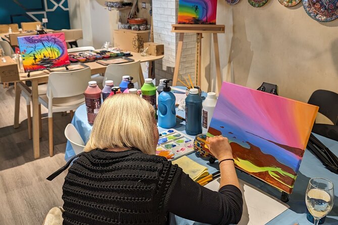 Paint and Sip Classes Sydney: Acrylic Art, Canvas & Wine - Minimum Numbers and Alcohol Limits: The Only Real Downsides