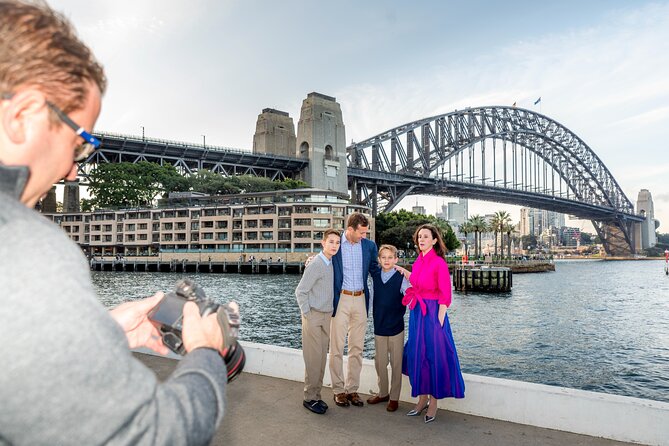 Private Sydney Harbour Sunset Photo Tour & Cruise - Stop 1: The Rocks, cobbled lanes and a quick harbour view warm-up