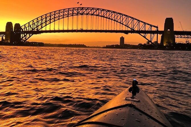 Sunrise Paddle Session on Syndey Harbour (single kayak) - Fort Denison from the water: seeing an icon up close