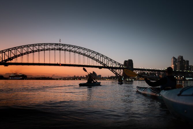 Sunset Harbour Bridge Kayak Escape - The 1.5 Hour Game Plan on Sydney Harbour