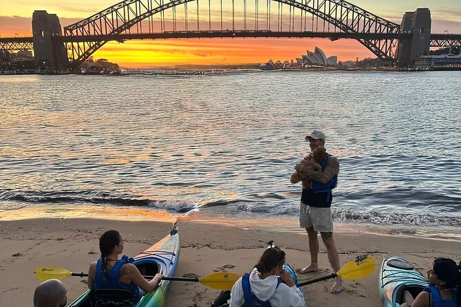 Sunset Harbour Bridge Kayak Escape - Stop 3: Luna Park Sydney at Dusk