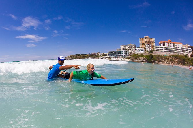 Surfing Lessons on Sydney's Bondi Beach - Where you meet: Lets Go Surfing at North Bondi