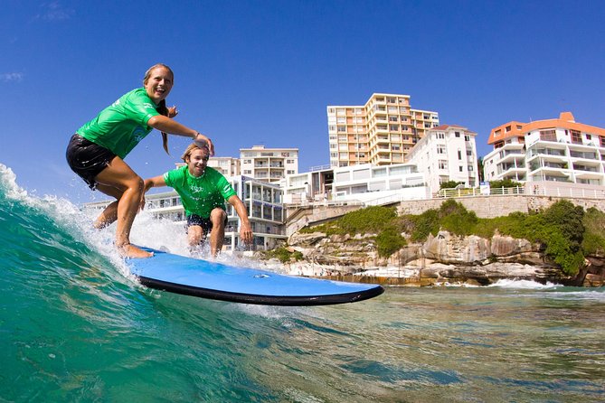 Surfing Lessons on Sydney's Bondi Beach - The two-hour flow: sand drills, then wave practice at Bondi