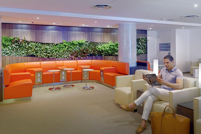 Sydney Airport Plaza Premium Lounge - What’s included: Wi-Fi, light buffet, hot food, and drinks