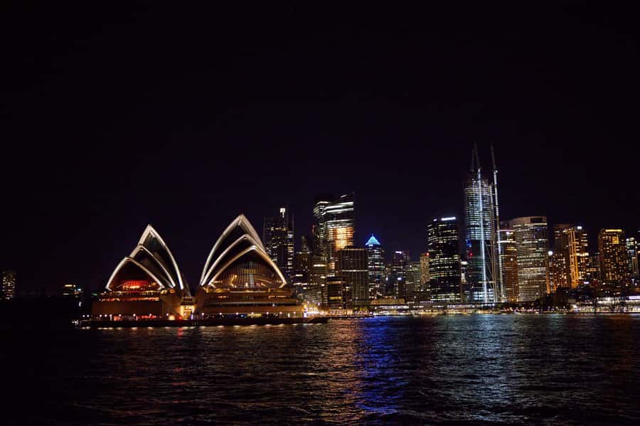 Sydney: Big Bus Panoramic Night Tour by Open-Top Bus - Passing the ANZAC War Memorial and St Mary’s Cathedral From the Bus