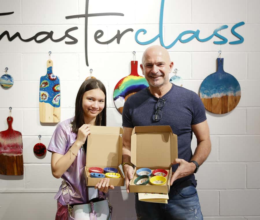 Sydney: Ceramic Plates & Bowls Paint and Sip Classes - A paint-night with real structure, not just freehand coloring