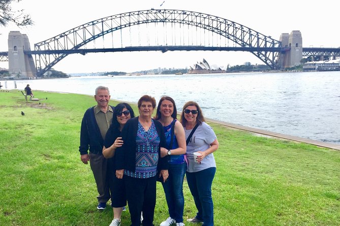 Sydney City, Harbour & Bondi Private Tour, with Airport pick up or drop off - Entering The Rocks, then heading for Harbour Bridge views