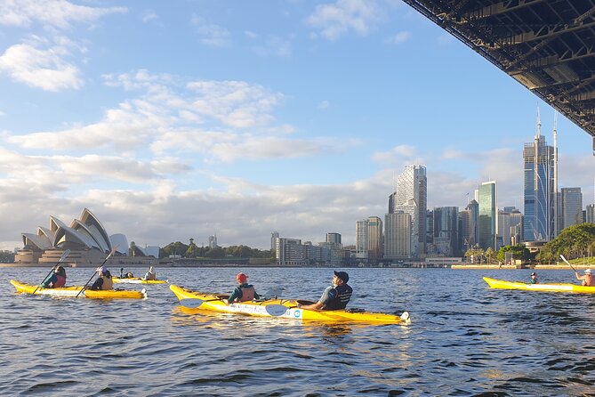 Sydney Harbour Bridge Kayak & Breakfast Tour - Gear and safety: PFD, coaching, and stable kayaks