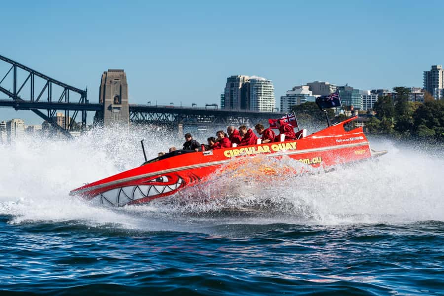 Sydney: Jet Boat Adventure Ride from Circular Quay - The Harbour Route: Opera House, Bridge, Fort Denison, and More