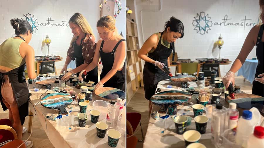 Sydney: Resin Art Classes - Cheeseboards & Coasters - Expert guidance that helps beginners feel at ease