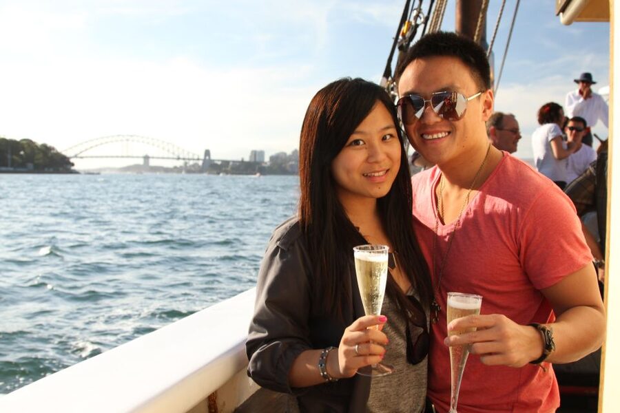 Sydney: Tall Ship Harbour Twilight Dinner Cruise - Hands-on sailing, steering turns, and the optional mast climb