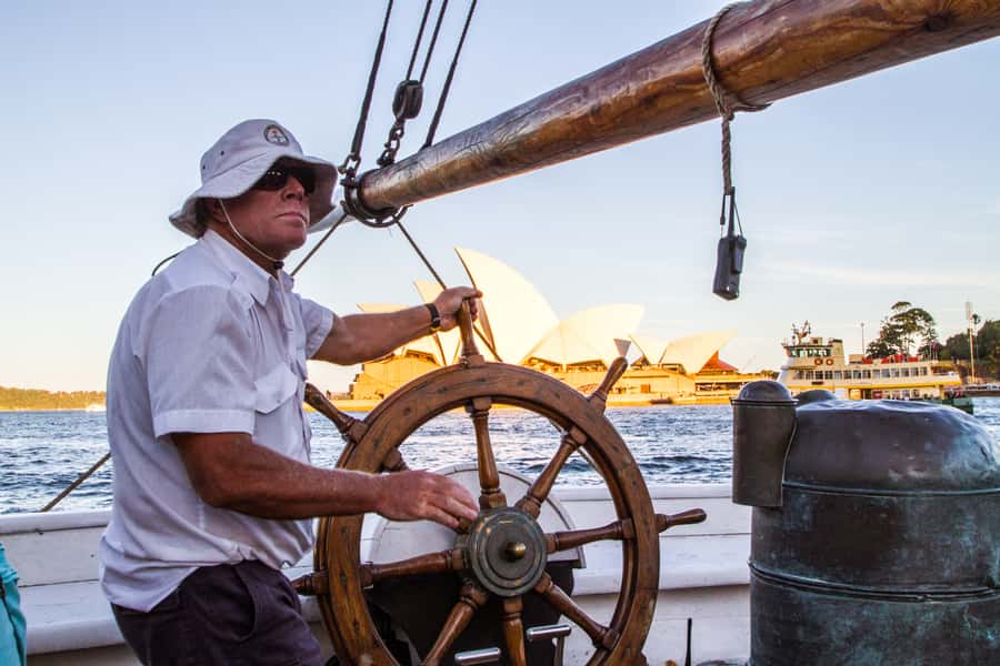 Sydney: Tall Ship Harbour Twilight Dinner Cruise - How the 2-hour cruise flows, from Campbell’s Cove to night lights