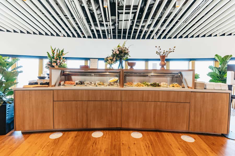 Sydney: Unlimited Skyfeast at Sydney Tower - The lift up and the pre-meal vibe