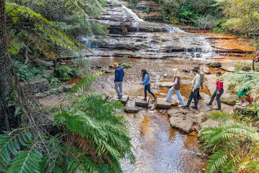 Sydney: Waterfall Bushwalk and Blue Mountain Sunset Day Trip - The mountain villages stop: coffee time and a calmer entry