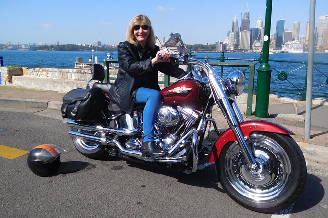 The 3 Bridges Harley Tour - see the main iconic bridges of Sydney on a Harley - Riding under the bridge and past North Sydney’s waterfront