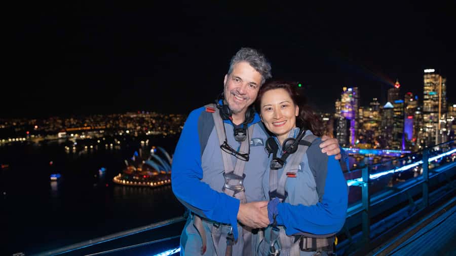 The Vivid Sydney BridgeClimb - Vivid Sydney from 134 meters up, not just a pretty backdrop