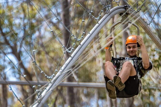 Western Sydney Zipcoaster Experience - The 330m Zipcoaster track, plus two loops that change the whole ride